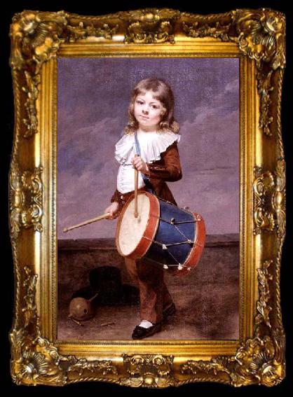 framed  Martin  Drolling Portrait of the Artist-s Son as a Drummer, ta009-2